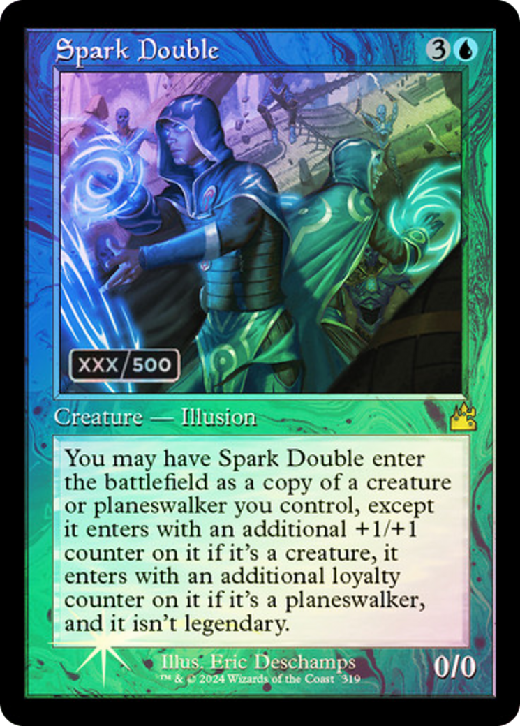 Image of Spark Double (Retro Frame) (Serial Numbered) (RVR-319) - Ravnica Remastered Foil
