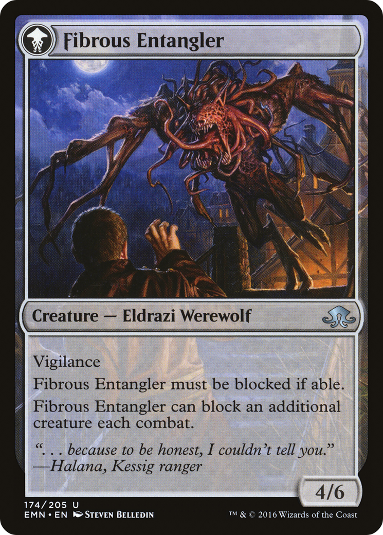 Image of Tangleclaw Werewolf (EMN-174) - Eldritch Moon: (mooneldrazidfc) Foil