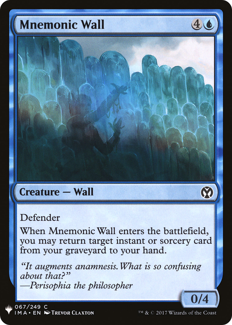 Image of Mnemonic Wall (LIST-IMA-67) - The List