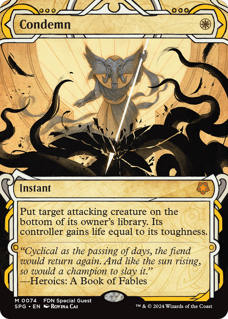 Image of Condemn (Showcase) (SPG-074) - Special Guests: (Showcase) Foil