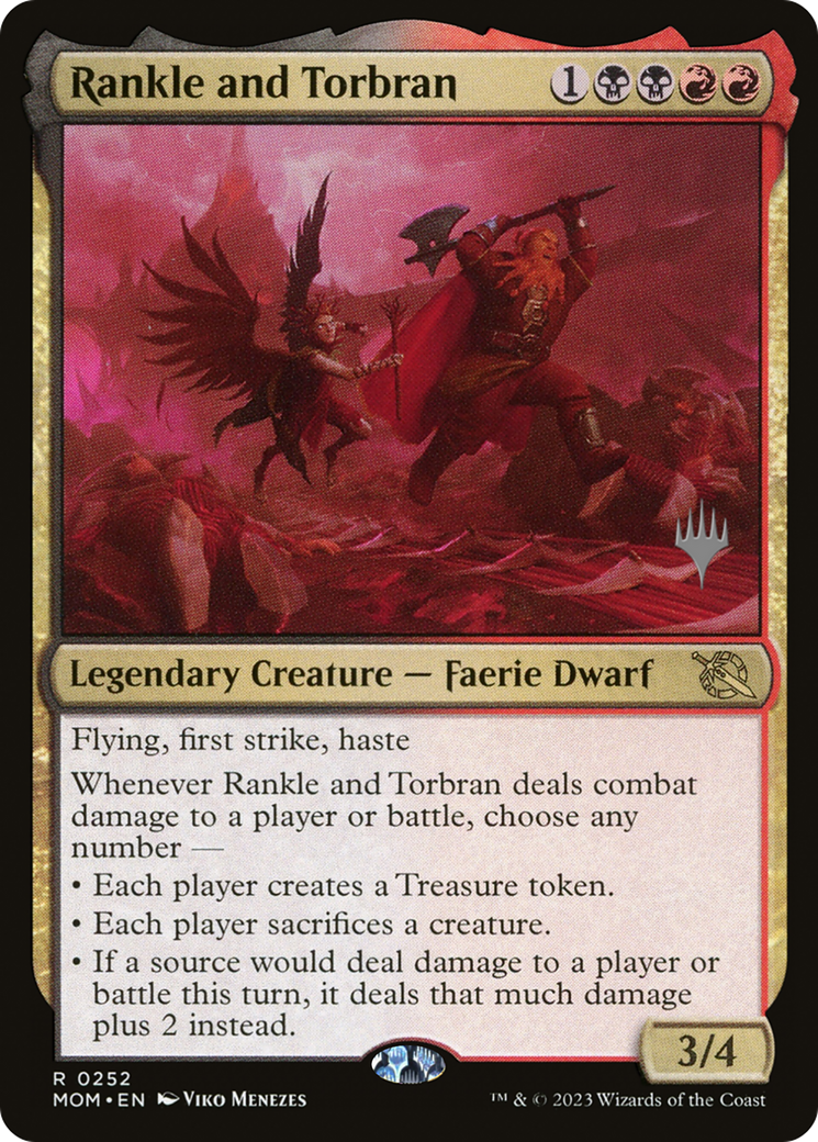 Image of Rankle and Torbran (PPMOM-252) - March of the Machine Promos Foil