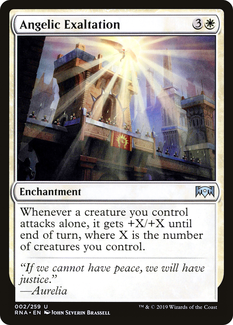 Image of Angelic Exaltation (RNA-002) - Ravnica Allegiance Foil