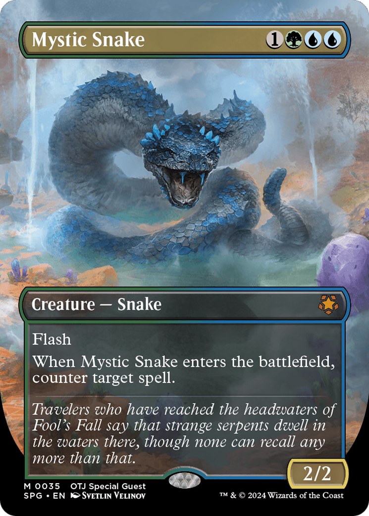 Image of Mystic Snake (Borderless) (SPG-035) - Special Guests (Borderless) Foil
