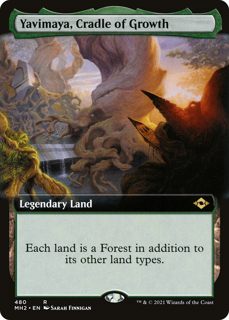 Image of Yavimaya, Cradle of Growth (Extended Art) (MH2-480) - Modern Horizons 2: (Extended Art) Foil