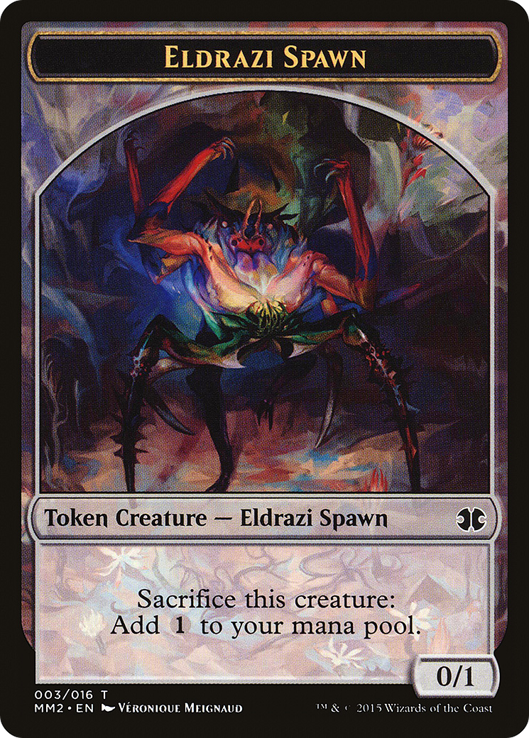 Image of Eldrazi Spawn Token (003) (MM2-003) - Modern Masters 2015 Tokens