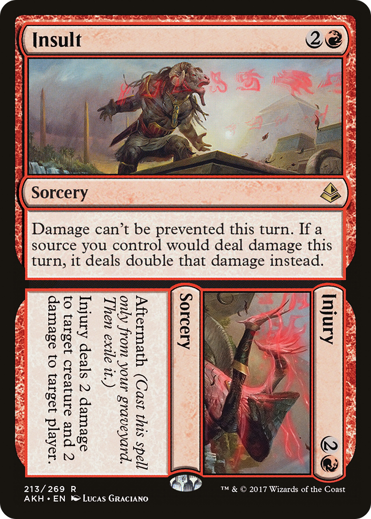 Image of Insult // Injury (AKH-213) - Amonkhet Foil