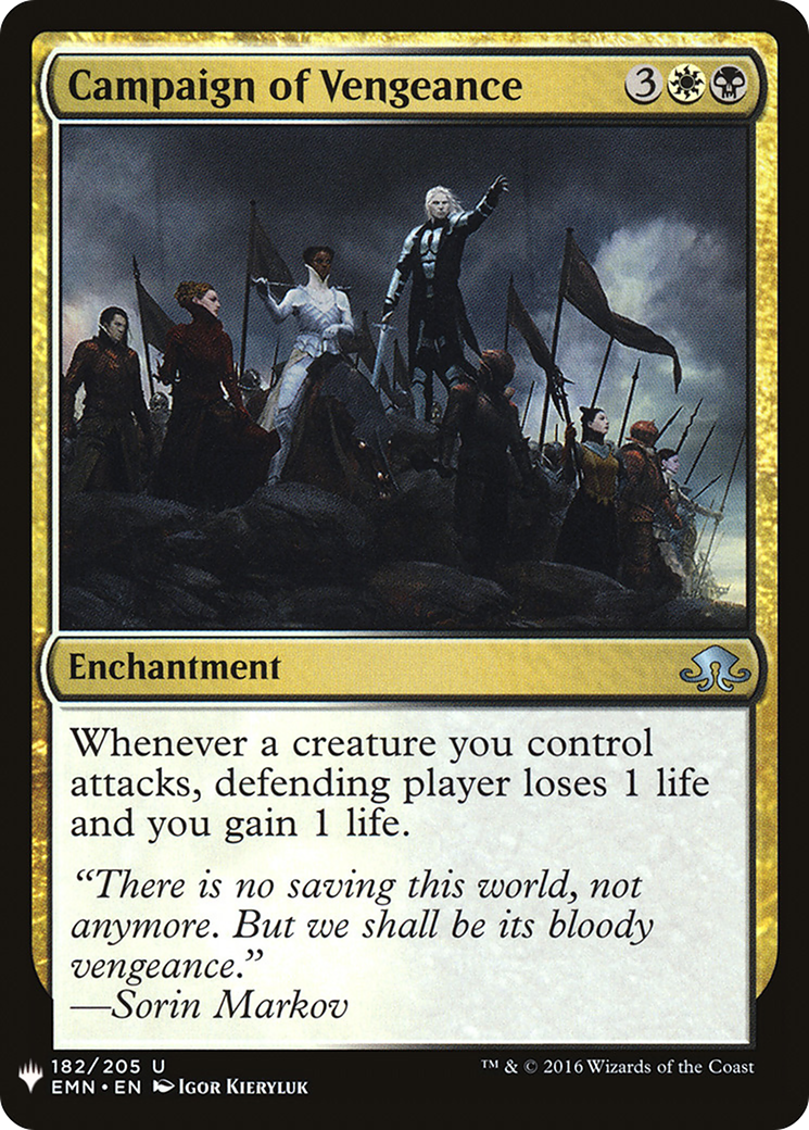 Image of Campaign of Vengeance (LIST-EMN-182) - The List