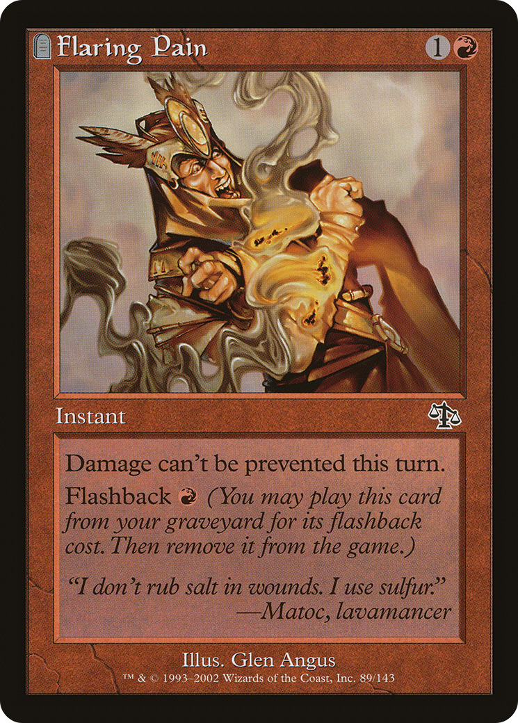 Image of Flaring Pain (JUD-089) - Judgment: (tombstone) Foil