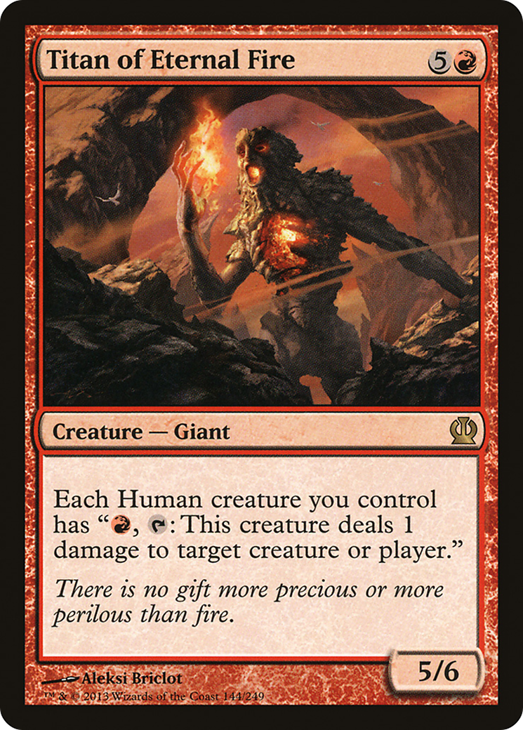 Image of Titan of Eternal Fire (THS-144) - Theros Foil