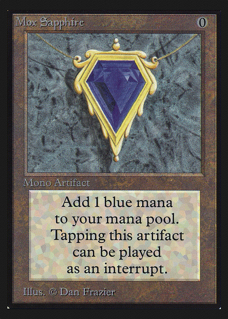 Image of Mox Sapphire (IE) (IED-) - Intl. Collectors' Edition