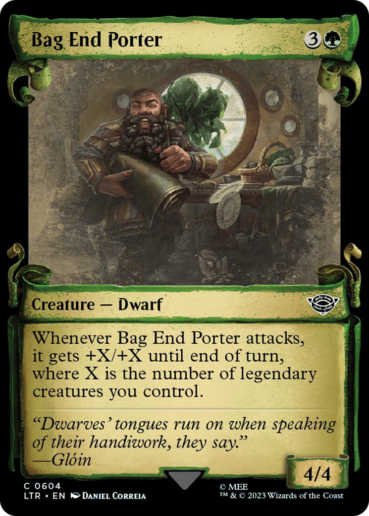 Image of Bag End Porter (Showcase Scrolls) (LTR-604) - The Lord of the Rings: Tales of Middle-earth: (Showcase)
