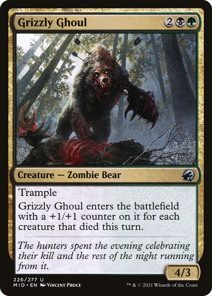 Image of Grizzly Ghoul (MID-226) - Innistrad: Midnight Hunt