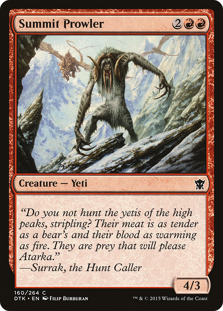 Image of Summit Prowler (DTK-160) - Dragons of Tarkir Foil