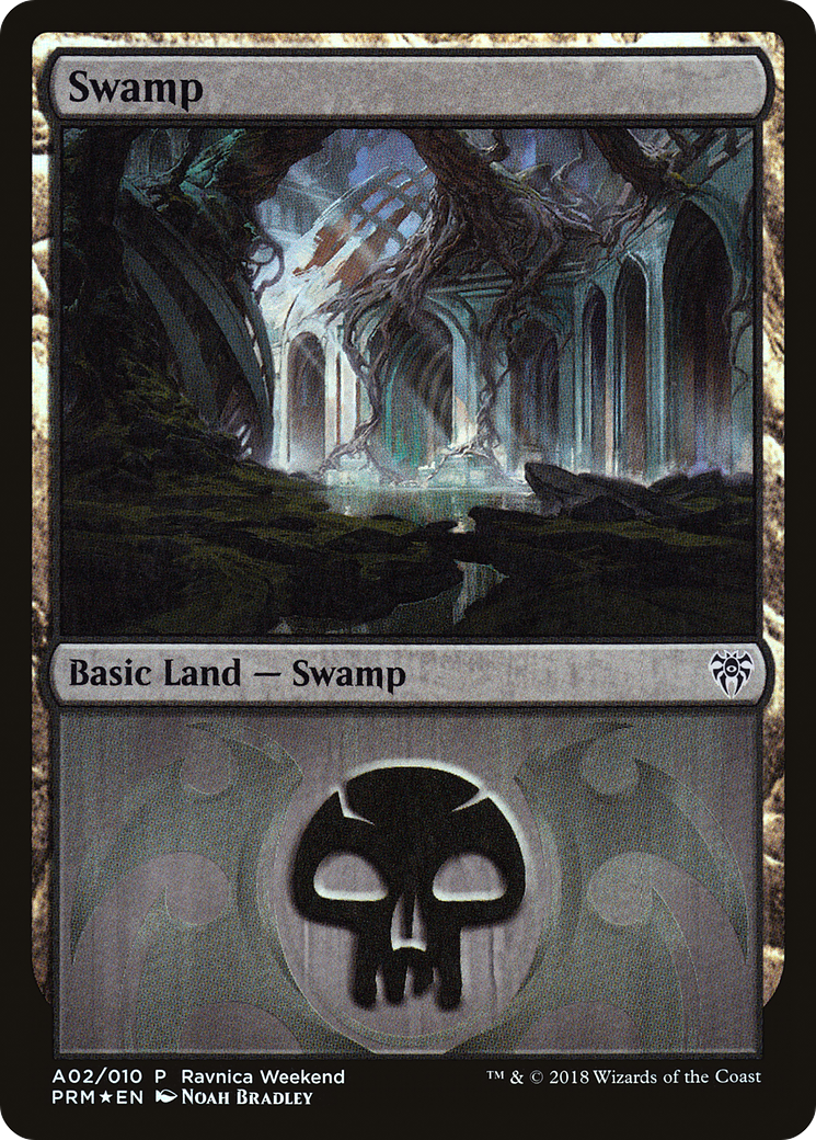 Image of Swamp - Dimir (A02) (LARP-002) - GRN Ravnica Weekend Foil