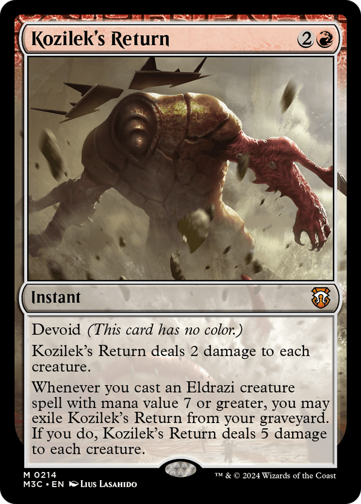Image of Kozilek's Return (M3C-214) - Modern Horizons 3 Commander: (devoid)