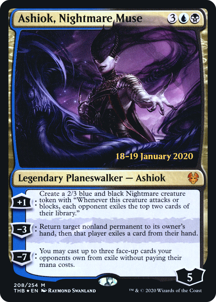 Image of Ashiok, Nightmare Muse (PRE-208) - Theros Beyond Death Promos Foil