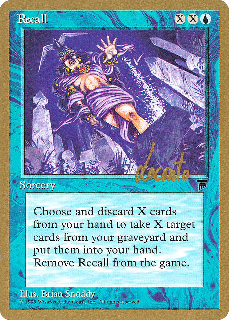 Image of Recall - 1996 Michael Loconto (LEG) (WCD-) - Pro Tour Collector Set