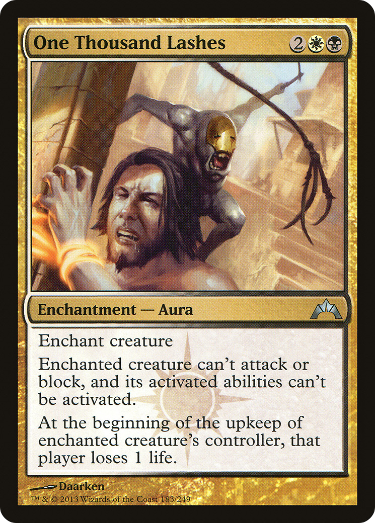 Image of One Thousand Lashes (GTC-183) - Gatecrash Foil