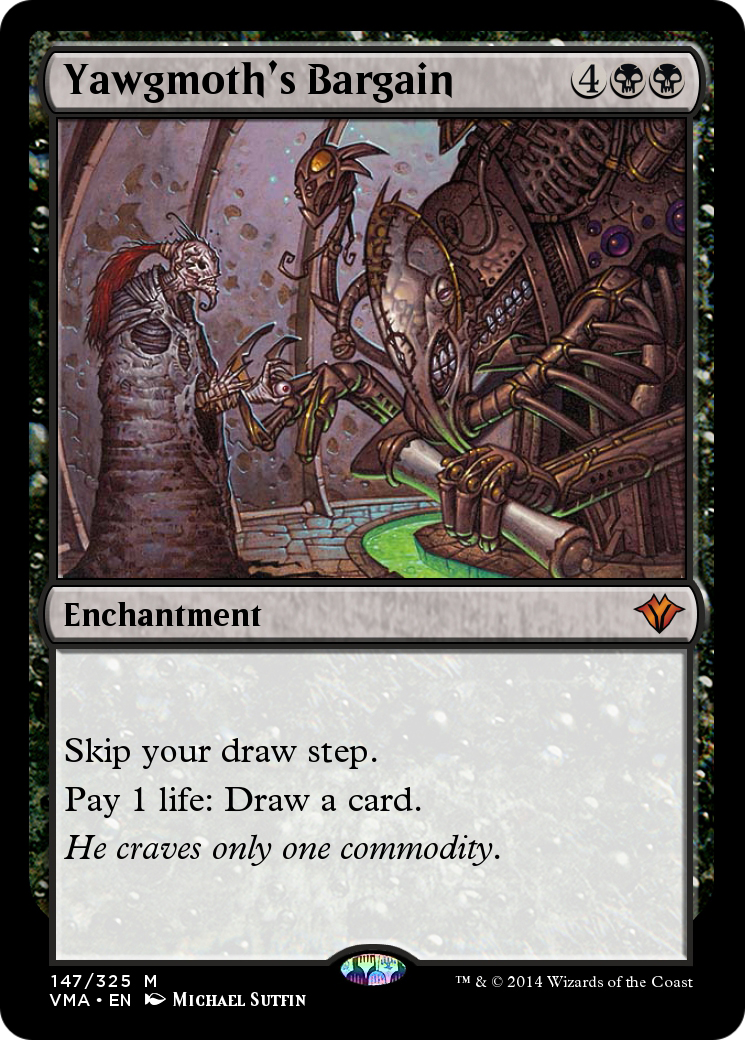 Image of Yawgmoth's Bargain (VMA-147) - Vintage Masters