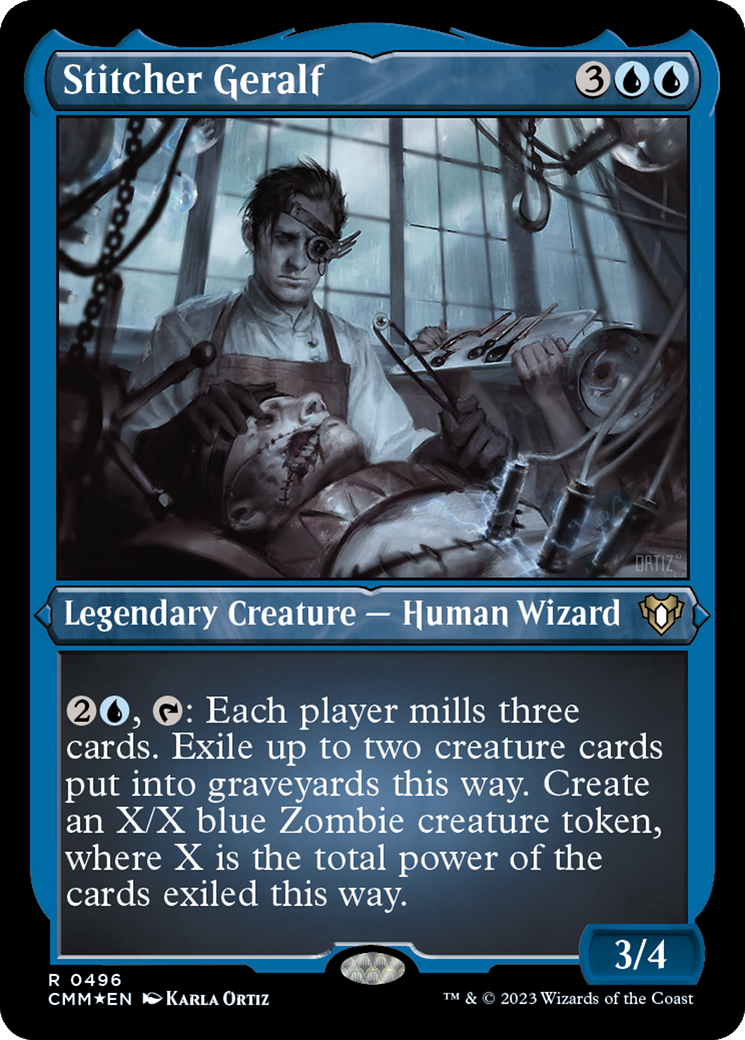 Image of Stitcher Geralf (CMM-496) - Commander Masters Etched Foil