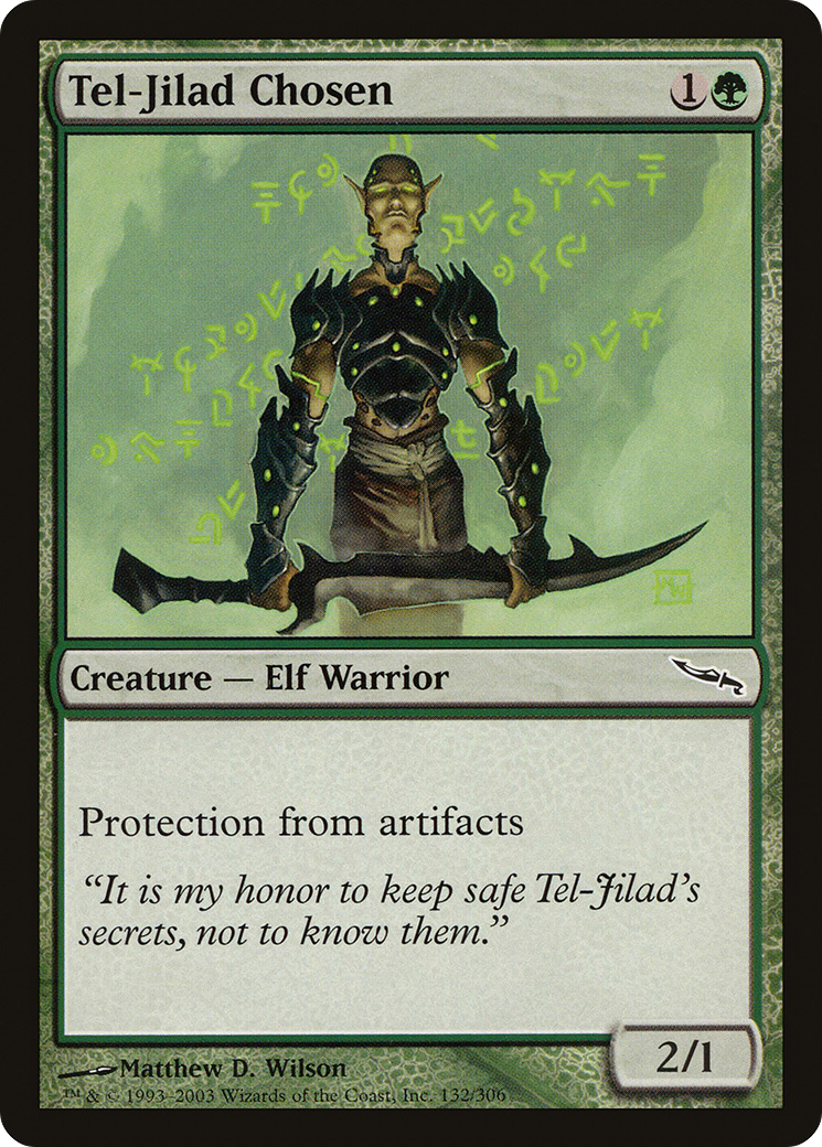 Image of Tel-Jilad Chosen (MRD-132) - Mirrodin Foil