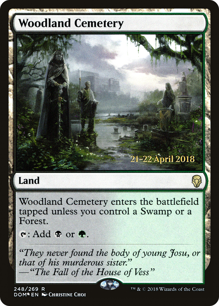 Image of Woodland Cemetery (PRE-248) - Dominaria Promos Foil