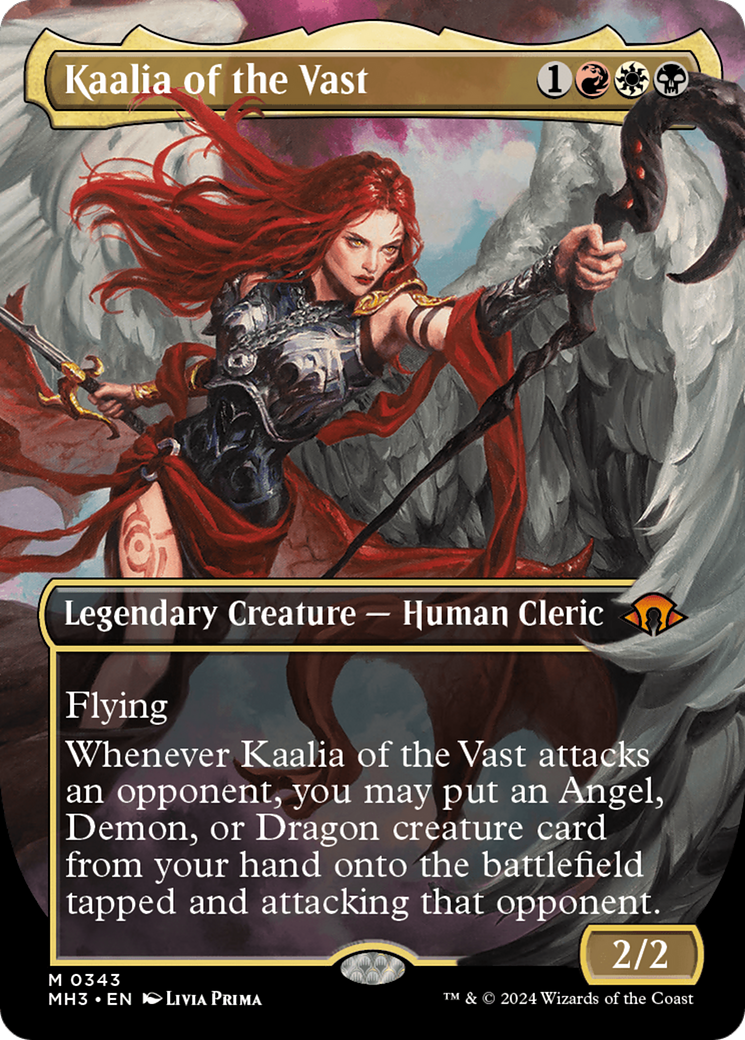 Image of Kaalia of the Vast (Borderless) (0343) (MH3-343) - Modern Horizons 3 (Borderless)