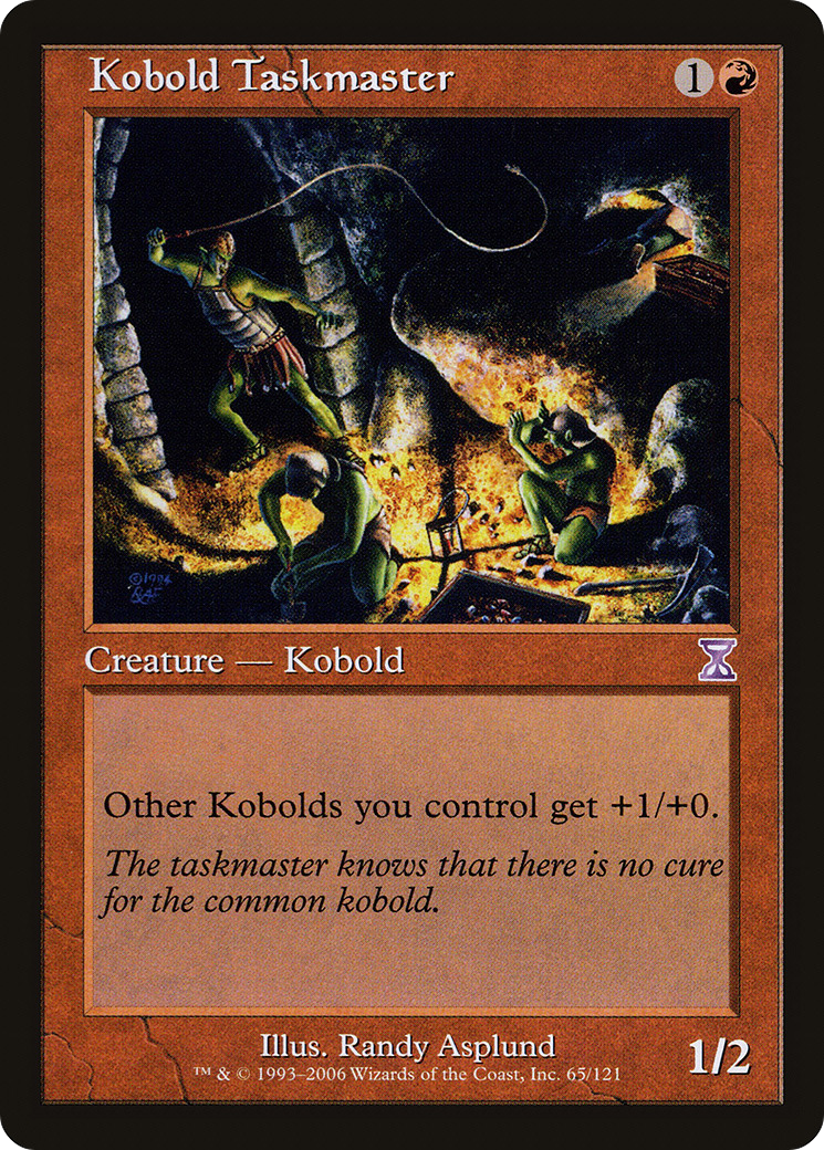 Image of Kobold Taskmaster (TSB-065) - Time Spiral Timeshifted Foil