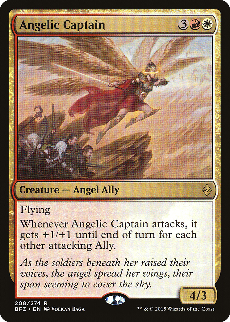 Image of Angelic Captain (BFZ-208) - Battle for Zendikar Foil