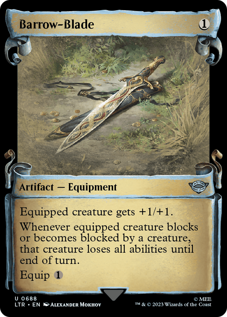 Image of Barrow-Blade (Showcase Scrolls) (LTR-688) - The Lord of the Rings: Tales of Middle-earth: (Showcase) Foil