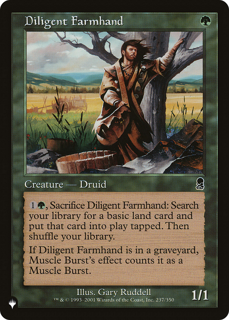 Image of Diligent Farmhand (LIST-ODY-237) - The List