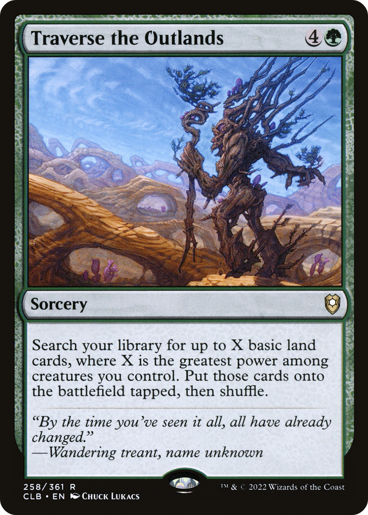 Image of Traverse the Outlands (CLB-258) - Commander Legends: Battle for Baldur's Gate Foil