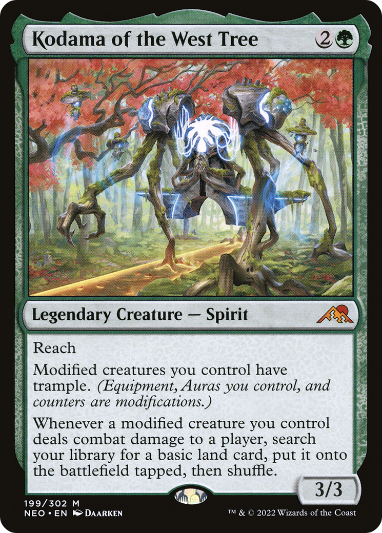 Image of Kodama of the West Tree (NEO-199) - Kamigawa: Neon Dynasty Foil