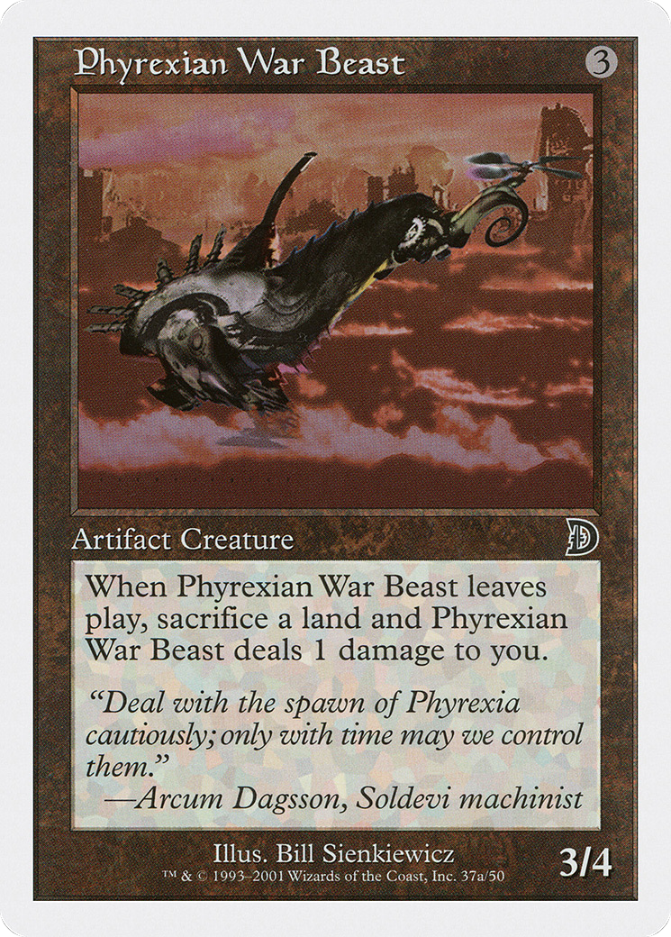 Image of Phyrexian War Beast (37a) (DKM-37A) - Deckmasters