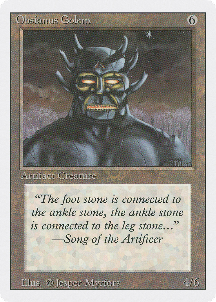 Image of Obsianus Golem (3ED-) - Revised Edition