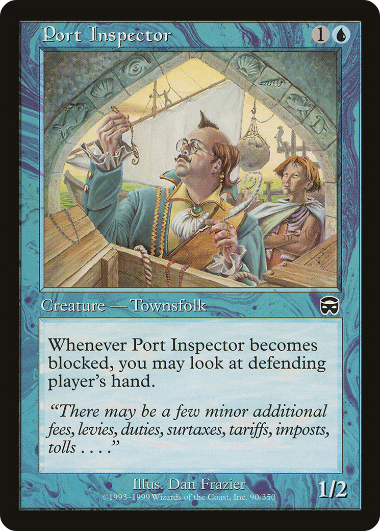 Image of Port Inspector (MMQ-090) - Mercadian Masques Foil