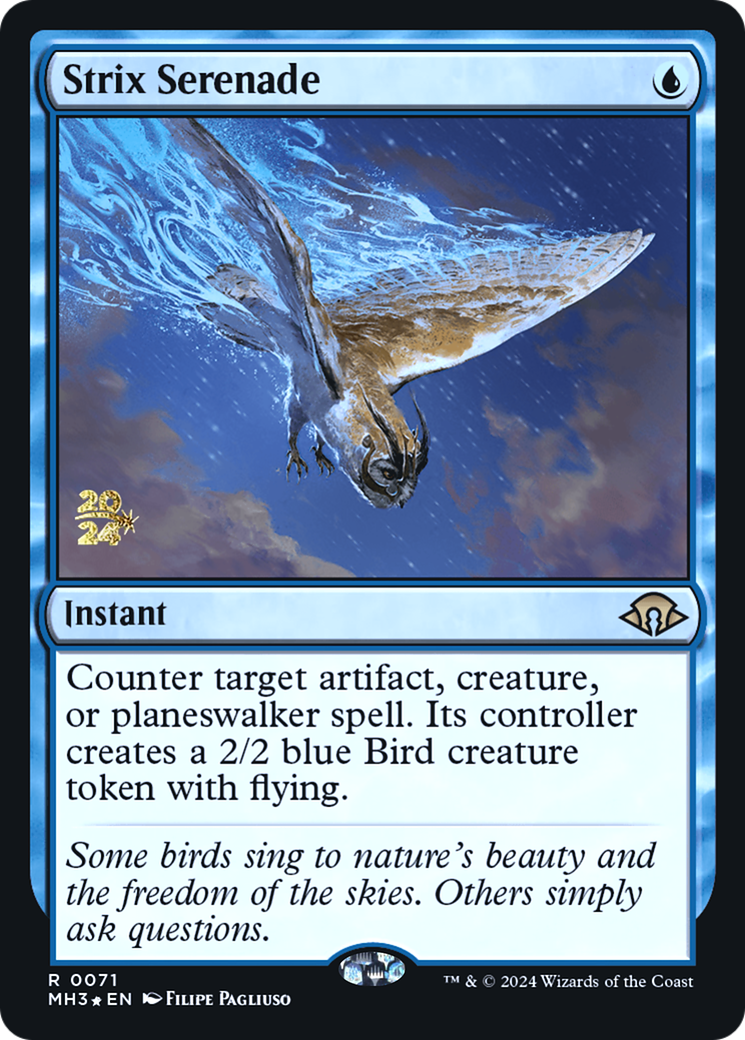 Image of Strix Serenade (PRE-071) - Modern Horizons 3 Promos Foil