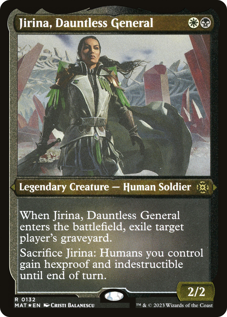 Image of Jirina, Dauntless General (MAT-132) - March of the Machine: The Aftermath Etched Foil