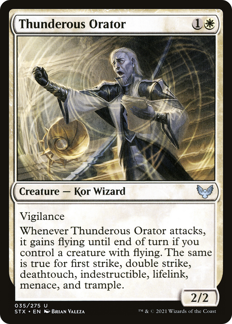 Image of Thunderous Orator (STX-035) - Strixhaven: School of Mages