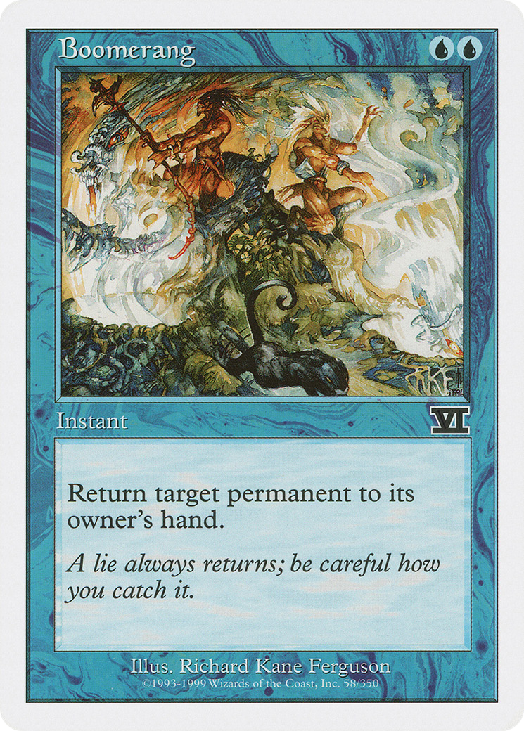 Image of Boomerang (6ED-058) - Classic Sixth Edition