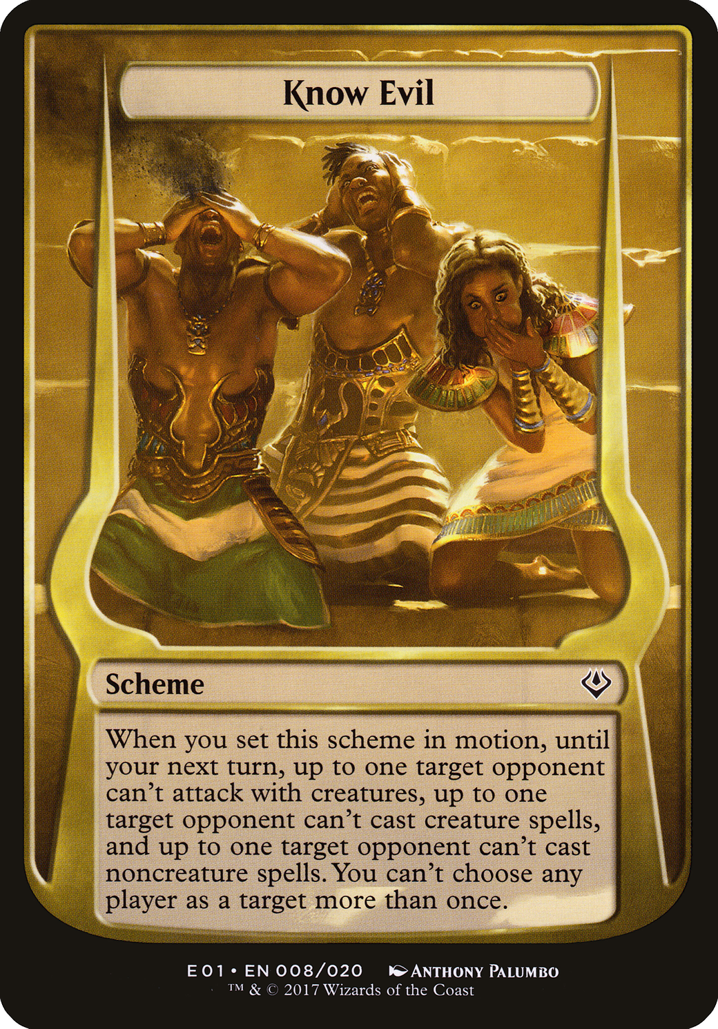 Image of Know Evil (Archenemy: Nicol Bolas) (OVER-008) - Archenemy: Nicol Bolas Schemes
