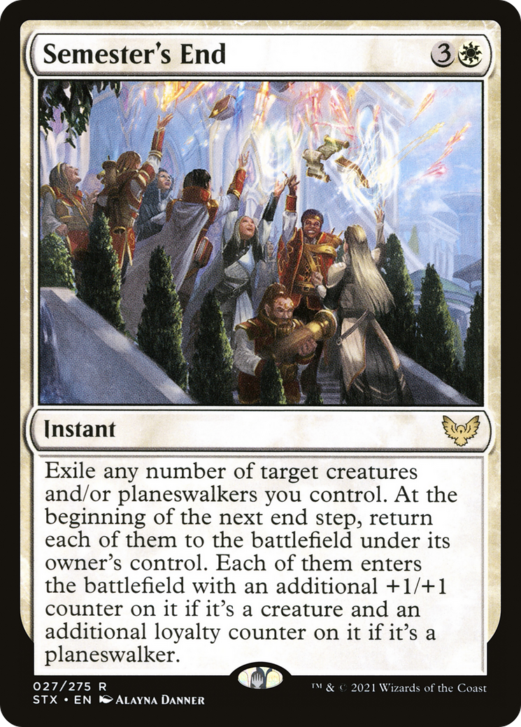 Image of Semester's End (STX-027) - Strixhaven: School of Mages Foil