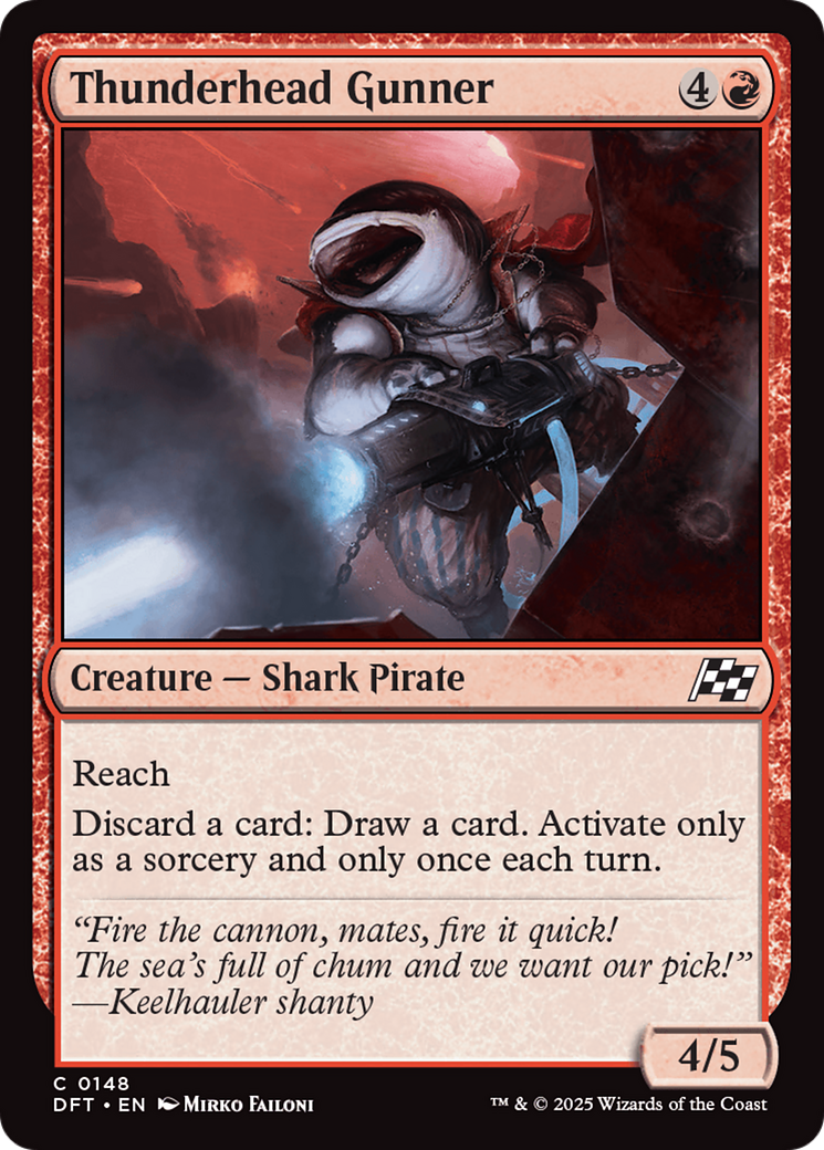 Image of Thunderhead Gunner (DFT-148) - Aetherdrift Foil