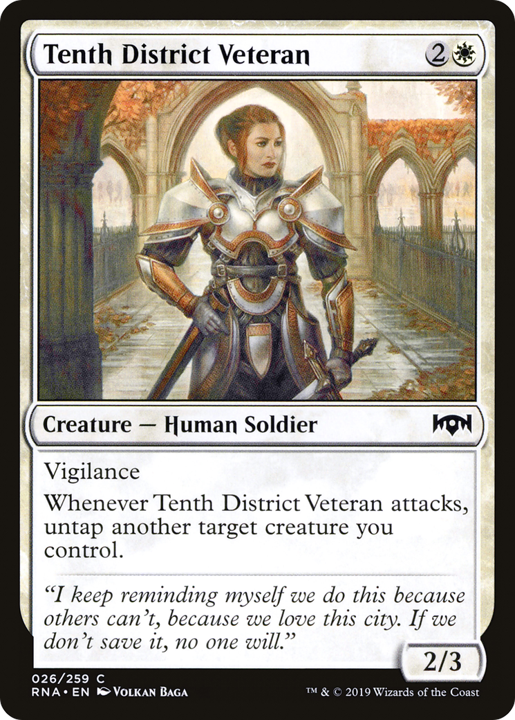 Image of Tenth District Veteran (RNA-026) - Ravnica Allegiance