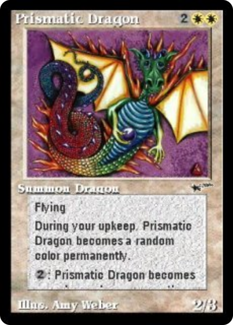 Image of Prismatic Dragon (PAST-008) - Astral Cards