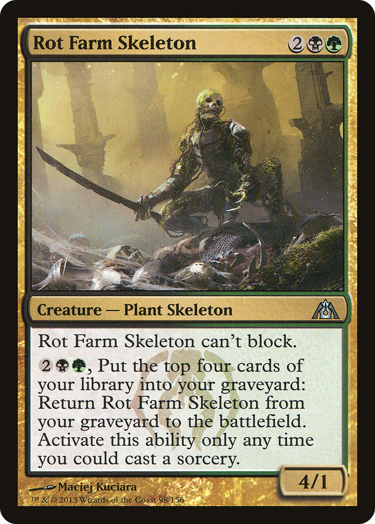 Image of Rot Farm Skeleton (DGM-098) - Dragon's Maze Foil