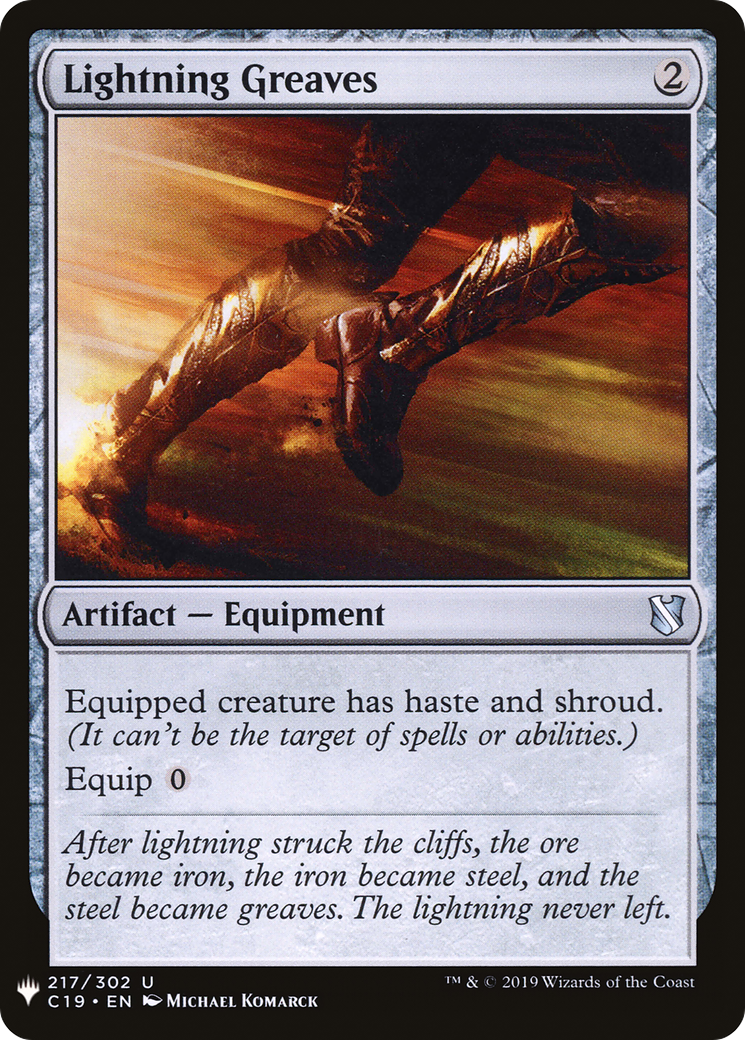 Image of Lightning Greaves (C19) (LIST-217) - The List