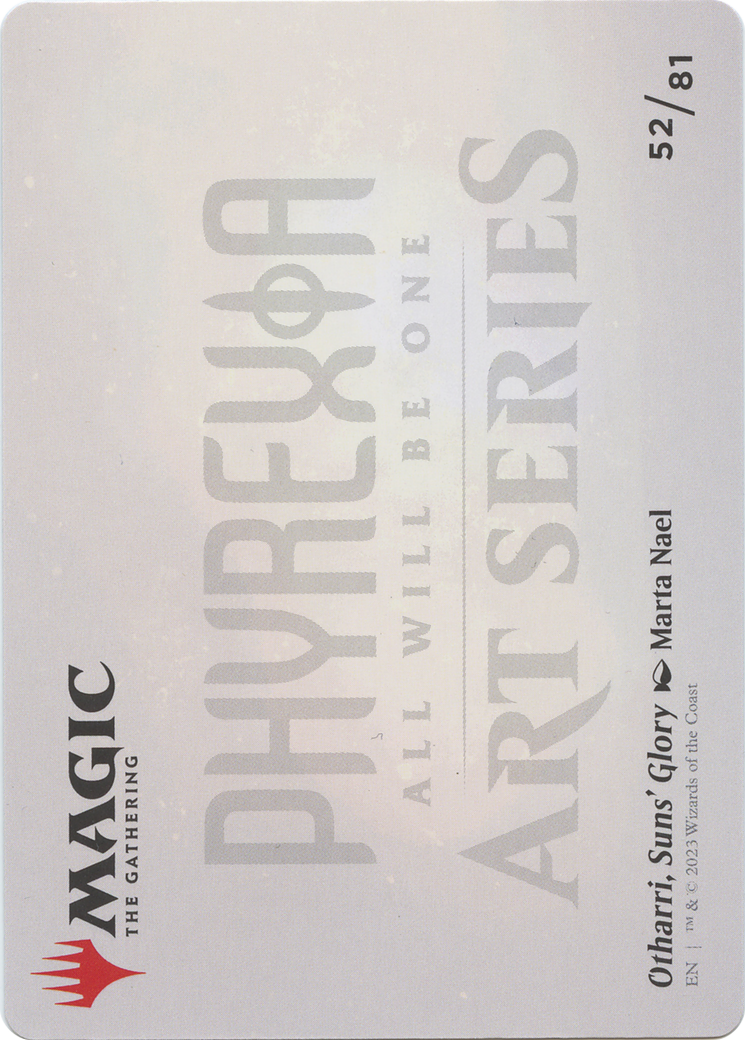 Image of Otharri, Suns' Glory // Otharri, Suns' Glory (AONE-052) - Phyrexia: All Will Be One Art Series (Borderless)