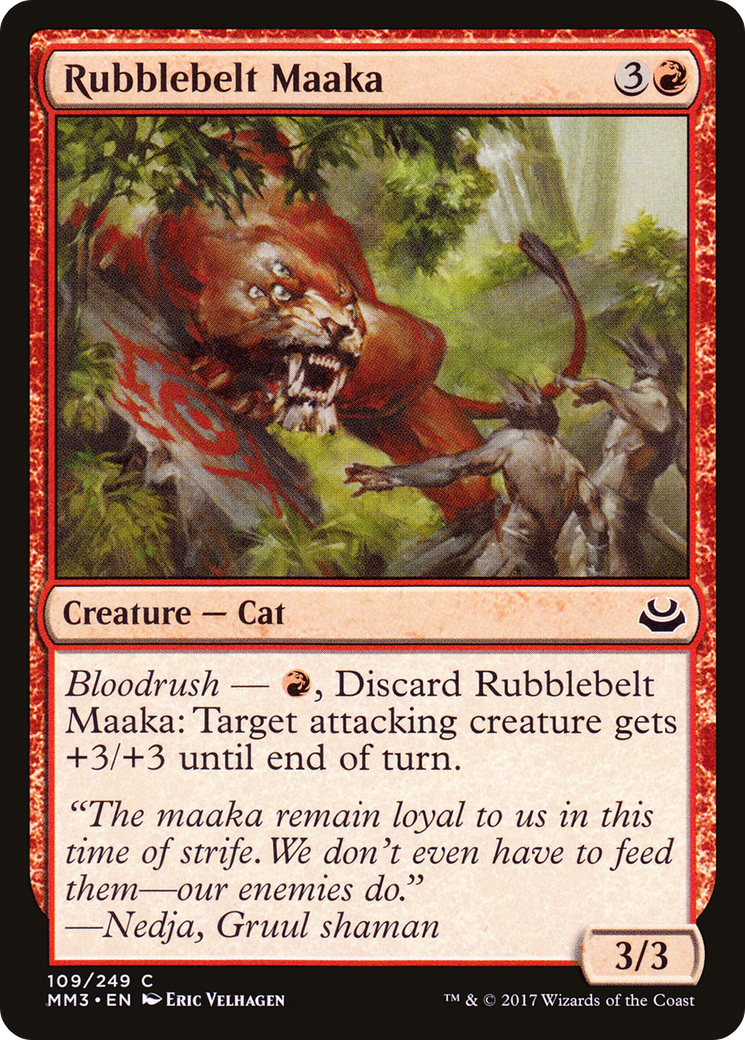 Image of Rubblebelt Maaka (MM3-109) - Modern Masters 2017 Foil