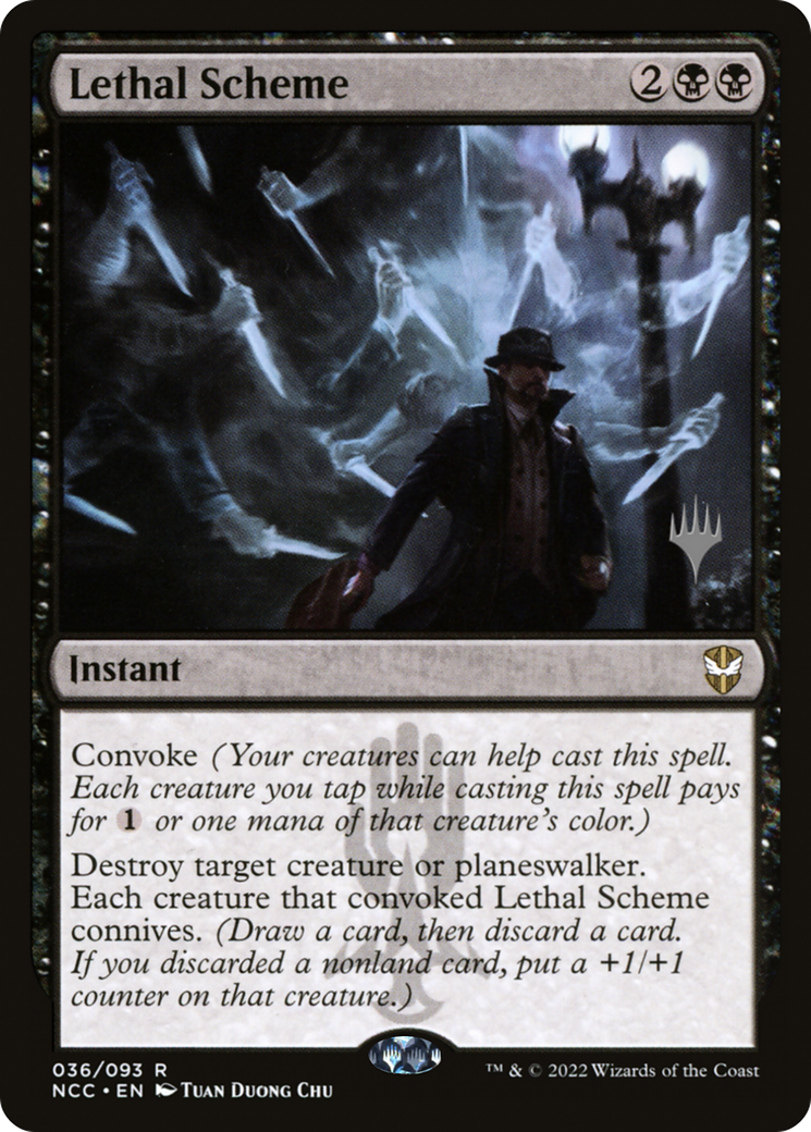 Image of Lethal Scheme (PPSNC-036) - New Capenna Commander Promos Foil